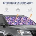 thumbnail image 4 of Daiia Skull colorful mushroom 2PCS Car Windshield Sun Shade, Foldable Sun Shield for Car Front Window, Auto Sun Blocker Visor Protector Universal for Truck SUV Pickup-Medium, 4 of 7