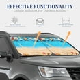 thumbnail image 4 of Haiem Boards And Beach Windshield Sun Shade: Universal Foldable 2-Piece Car Front Window Sunshade - Blocks Uv Rays, And Reduces Heat,Essential Car Accessory Large, 4 of 7