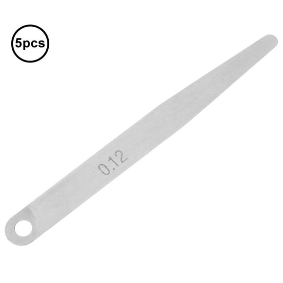 Metric Filler 0.11 Feeler Gauge 0.12 Feeler Gauge 5pcs 0.12mm Thickness Feeler Gauge Metric Filler Thickness Gage Measurement Tool 0.12mm