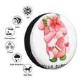 thumbnail image 4 of Naloa Watercolor Tropical Gnomes PVC Leather Spare Tire Wheel Cover for Car Truck SUV Camper Trailer Universal Fit many size17 inch, 4 of 6