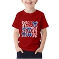 thumbnail image 6 of FAVIPT Teen Girl 4th of July Shirt 250 Years Boys Girls American Flag Shirts Red White Blue Tshirt Independence Day Tee Red,3-4Years, 6 of 6