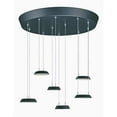 thumbnail image 1 of Quantum LED 20 in. Black Multi-Light Pendant Ceiling Light, 1 of 1