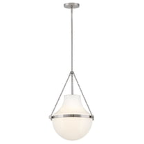 46897PN Hinkley Lighting Collins - 12W 1 LED Medium Pendant-20.25 Inch Tall and 15 Inch Wide