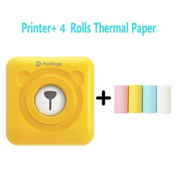 Photo Printer Portable Mini Thermal Portable Bluetooth Printer 58Mm Mini Wireless Pos Image Photo for Phone