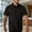 Black, variant on Strip Shirts Men Bowling Shirts Middle Aged Mens Shortsleeved Tshirt Summer Style Casual Breathable Lapel Striped Half-sleeved Shirt Mens Top Black S