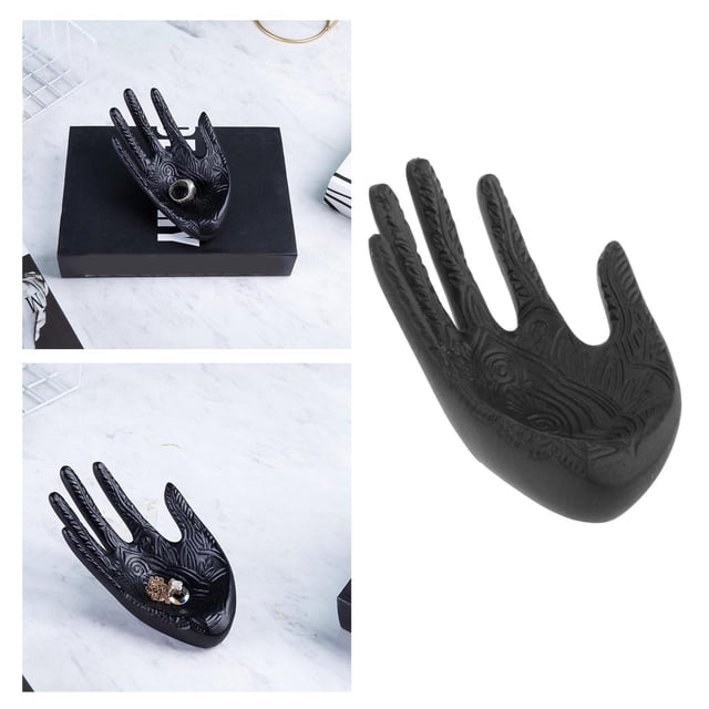 Pantalla de manos de Buda Salvador Soporte de exhibición de joyas Negro