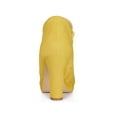 thumbnail image 4 of BLISSFUL STEP Bottines à Talons Blocs Plateforme Bout Rond pour Femmes Jaune 7, 4 of 7
