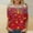 10Multicolor, variant on FDGIU Women's 3/4 Sleeve Christmas Tunic - Xmas Tree Glitter Print Crewneck Blouse, Cute Holiday Gift Tees