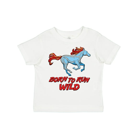 Inktastic Born to Run Wild Galloping Horse Boys or Girls Toddler T-Shirt