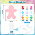 thumbnail image 2 of Uxcell Bulletin Cutouts Paper, 54Pcs People Shape Paper Cut Out with Adhesive, 2 of 6