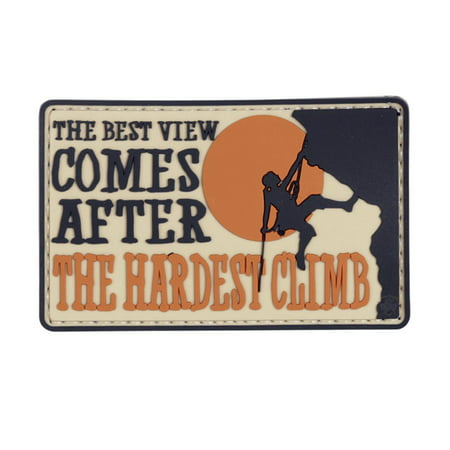 5ive Star Gear Best View Comes After The Hardest Climb PVC Morale Patch, 3