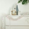 thumbnail image 2 of Northlight Snowblush Wide Cut Tinsel Christmas Garland - 12' x 3" - Iridescent White - Unlit, 2 of 3
