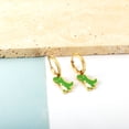 thumbnail image 2 of ASONSTEEL Kawaii Animal Panda Dinosaur Frog Elephant Hoop Earrings For Lady Women Stainless Steel Cute Cartoon Ear Jewelry Gifts, 2 of 7