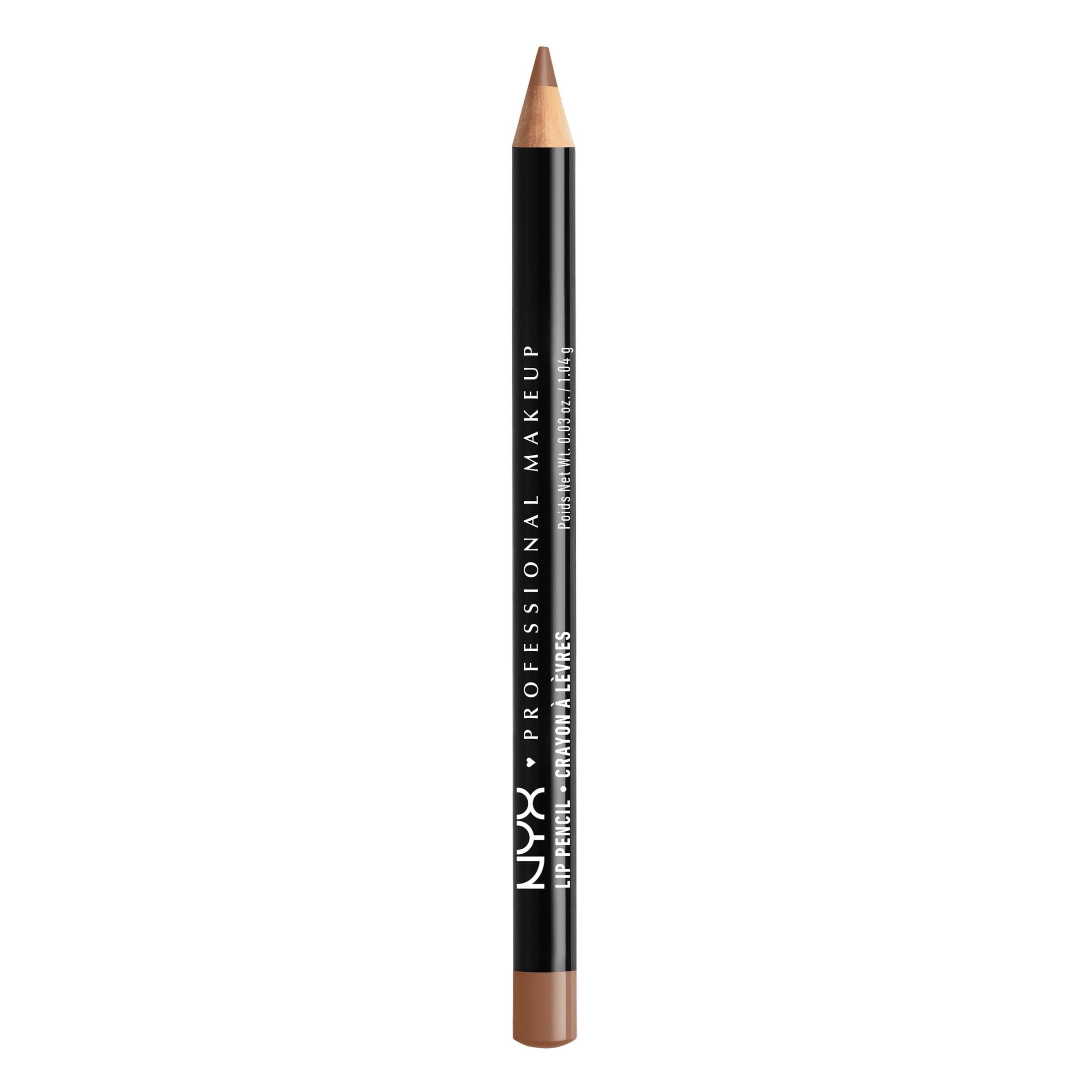 (3 pack) NYX Professional Makeup Slim Lip Pencil, Long-Lasting Creamy Lip Liner, Nutmeg, 0.035 oz