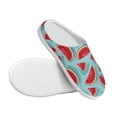thumbnail image 3 of Lsque Watermelon Pattern Womens Comfort Cotton on Scuff With Memory Foam and Anti-skid Sole Slipper-46/47, 3 of 7
