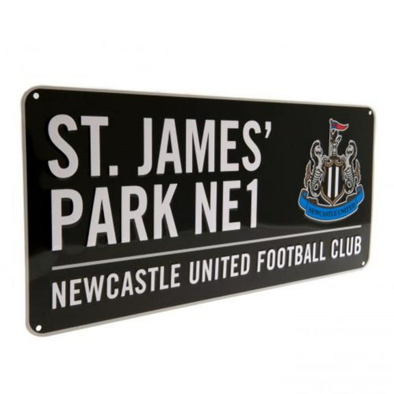 Newcastle United FC  - St James' Park Street Sign Black