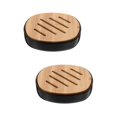 thumbnail image 6 of Masteelf 2pcs Bamboo Soap Dish Delicate Sink Draining Soap Holder for Kitchen Bathroom, 6 of 8