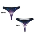 thumbnail image 3 of Balery Planets Stars And Galaxies1 Tangas de Algodón para Mujer con Estampado – Ropa Interior Sexy, Transpirable, G-string-XX-Large, 3 of 6