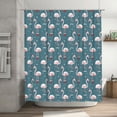 thumbnail image 5 of Rateoe Elegant Flamingo Shower Curtain - Fancy Bathroom Shower Curtain Sets - Waterproof Shower Curtain with Hooks with 12 Plastic Hooks 72x72 Inches, 5 of 5