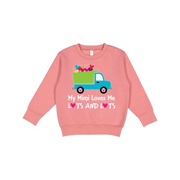 Inktastic Mimi Loves Me Grandson Truck Toddler Sweatshirt