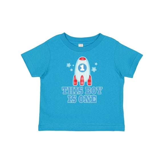 Inktastic 1st Birthday Boy Rocket Ship Boys Baby T-Shirt