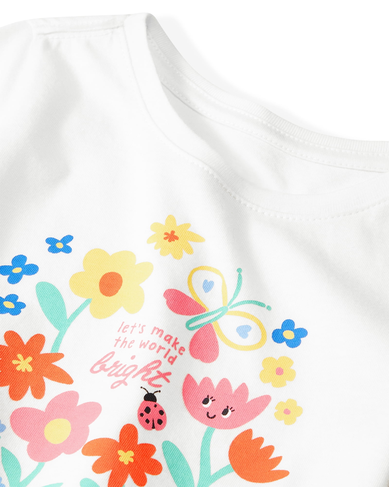 Garanimals Newborn, Baby & Toddler Girl Cotton Short-Sleeve Graphic T-Shirt, Sizes 0-6T