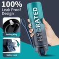 thumbnail image 4 of Botella de agua QLUR Motivational con pajita de 1 litro para gimnasio, 4 of 8