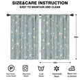 thumbnail image 2 of Blackout Kids Curtains,Pioneer Flower Floral Print Pattern Childrens Insulated Curtains Set Of 2,Bedroom Essentials,Toddler Room Decor 42"x63", 2 of 5