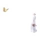 thumbnail image 5 of Figura de niña y estatua de dama de cerámica con pájaros dorados para el hogar, la oficina, la sala de estar, el estante, el escritorio, regalo de, 5 of 8