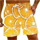thumbnail image 2 of Puntoco Pantalones Cortos De Playa Para Hombre Con Bolsillo Con Cordón Estampado Pantalones Cortos De Tres Cuartos Naranja Xxxxxl, Pantalones Cortos Hombre, 2 of 6