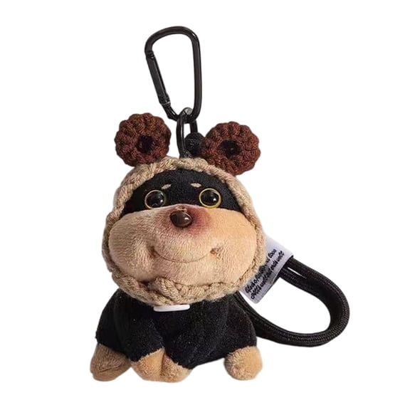 Portable Plush Puppy Keychain Compact Bag Accessory For Daily Use Outdoor Backpacks Purses Car Key Decoration