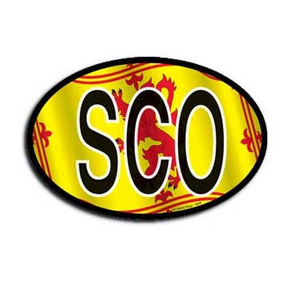 Scotland Wavy Oval Decal (Lion)
