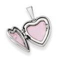 thumbnail image 2 of 925 Sterling Silver Twisted Border 12mm Heart Locket Pendant Charm, 2 of 7