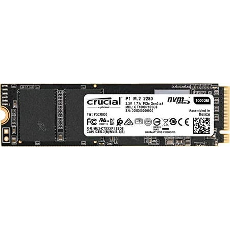 Crucial Technology 222828 Crucial Ssd Ct1000p1ssd8 P1 1tb 3d Nand Nvme Pcie M.2 Ssd