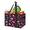 Multicolor 1, variant on CURLYOOT Bow Seashell Purple Reusable Grocery Bag, Foldable Shopping Tote Bag with Reinforced Handles, Large Kitchen Grocery Bags for Shopping Groceries Picnic