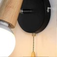 thumbnail image 5 of Nordic Modern Design Deer Antlers Shape Wooden Wall Sconce with Pull Chain Switch E27,Black,No Bulb, 5 of 5