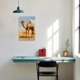 thumbnail image 5 of ZHONGYUTONG Camel Canvas Wall Art Desert Animal Pictures Wildlife Painting Country Farm Poster for Kitchen Living Room Decor Framed (12.00" x 18.00"), 5 of 5