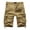 Khaki, variant on gakvov Cargo Pants For Men Plus Size Cargo Pants For Men Loose Fit Zipper Button Multi-Pocket Overalls Straight Leg Pants Outdoor Camouflage Cargo Shorts
