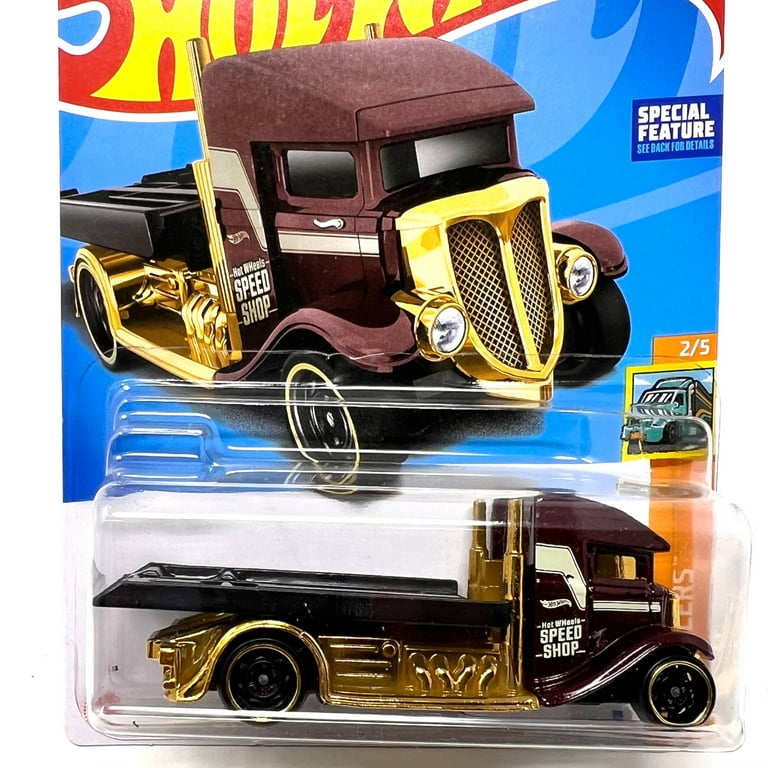 Hot Wheels Fast-Bed Hauler Brown & Gold - Walmart.com