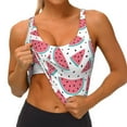 thumbnail image 3 of Yiaed Watermelon Print Ladies Waistcoat Women Sports Vest Vest Sports Women Sports Top Yoga Vest for women-Medium, 3 of 8