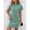Forest Green, variant on EASYBRA Women Casual Summer Dress Color Block Knit A Line Short Sleeve Mid Length Loose Fit With Pockets