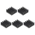 thumbnail image 5 of Uxcell Aluminum Heatsink Electronic Radiators for MOS IC Chip Black 0.59 x 0.59 x 0.26 inch 5 Pack, 5 of 5