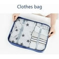 thumbnail image 4 of Portable Organizer Travel Storage Bag 6Pcs Set For Clothes Luggage Packing Pouch, 4 of 6