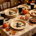 thumbnail image 2 of SLYNSHome 16Pcs 9 inch Witch Disposable Tableware Paper Plates Vintage Printed Table Supplies For Halloween Dinner Holiday Party Tabletop Decor, 2 of 6