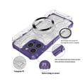 thumbnail image 2 of Jiahe Cover for iPhone 14, Compatible with MagSafe Case,Slim Armor Shockproof Soft TPU Bumper Anti-Scratch Lightweight Transparent Hard PC Case Cover, purple, 2 of 6
