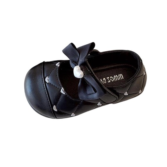 hzomhy Girls Flat Soft Sole Bowknot Princess Ankle Strap Shoes Casual Spring Summer Breathable Anti Slip Comfortable Lightweight Easy Comfy
