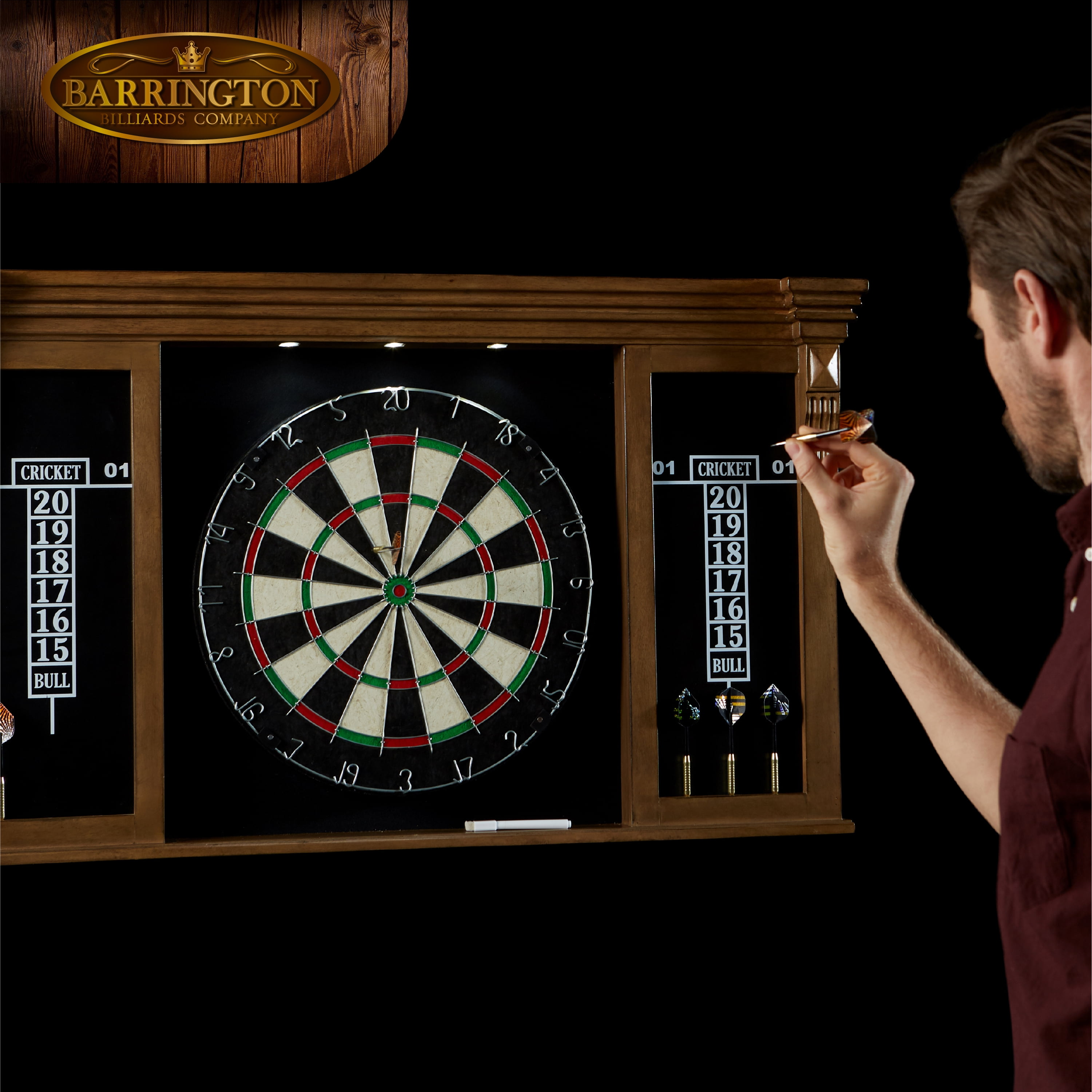 Darts Dartboards Barrington Woodhaven Premium Bristle Dartboard