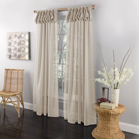 Lorraine Home Fashions Breeze Tab Top Window Panel, 54" x 84", Gray