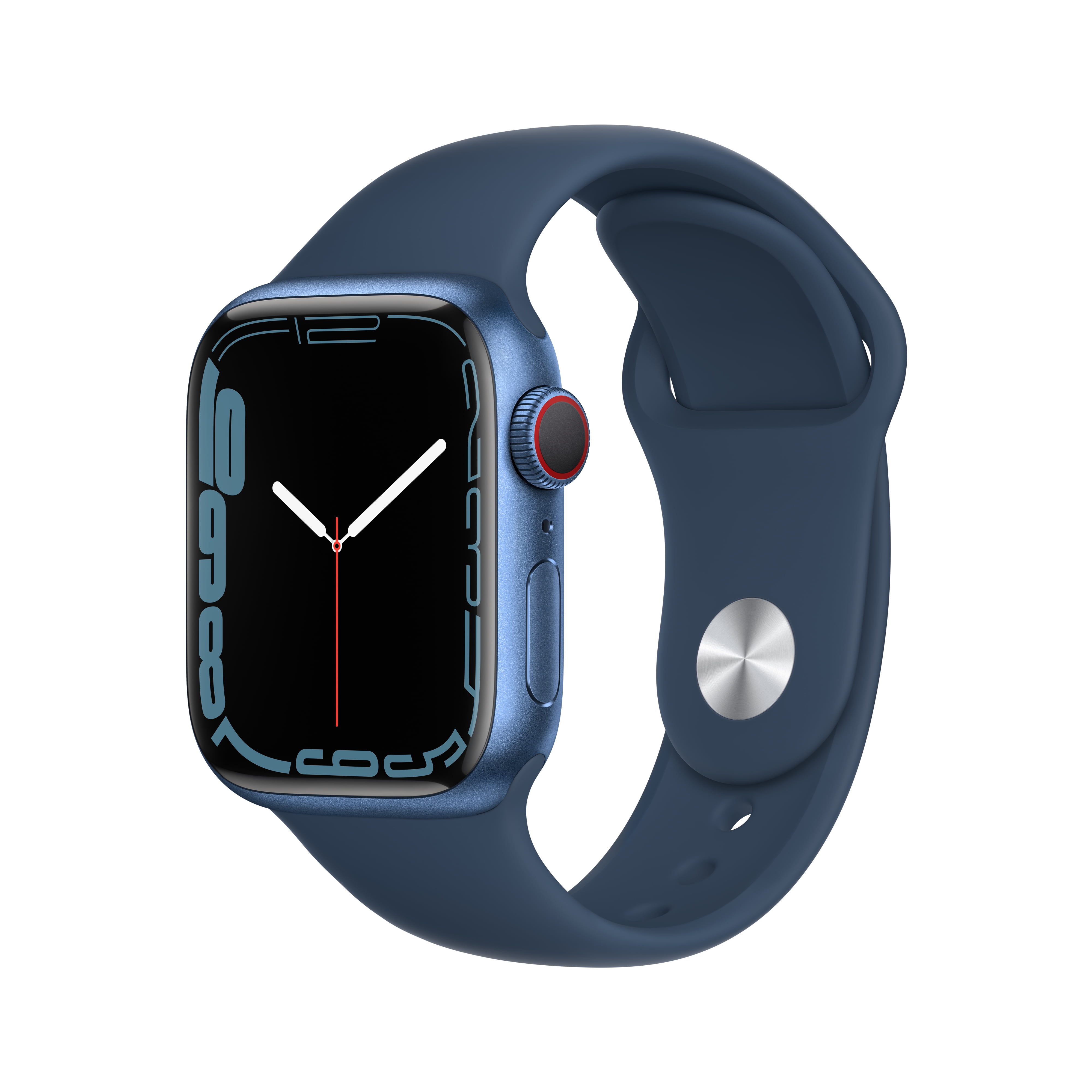 Apple Watch Series 7 GPS + Cellular, 41mm Blue Aluminum Case with