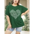 thumbnail image 2 of XCHQRTI Kindness Womens Shirt Plus Size Graphic Tees Short Sleeve Summer Casual T Shirt, 2 of 7